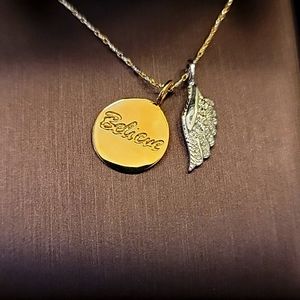 Believe/Angel Wing Necklace